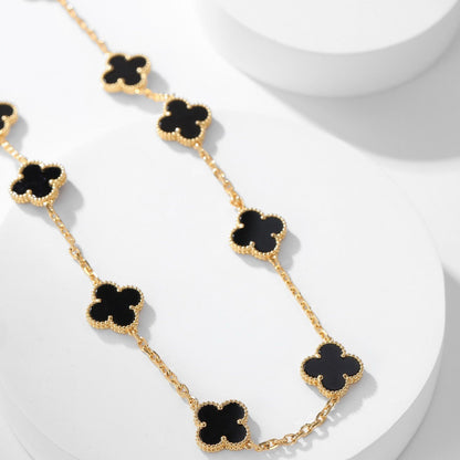 [Eterna Jewels]KLEE HALSKEETTE 10 MOTIVE ONYX