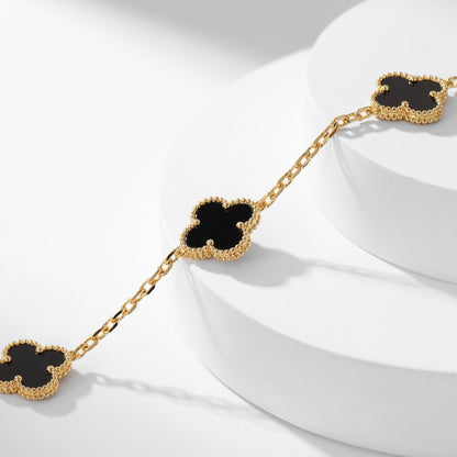 [Eterna Jewels]KLEE HALSKEETTE 10 MOTIVE ONYX