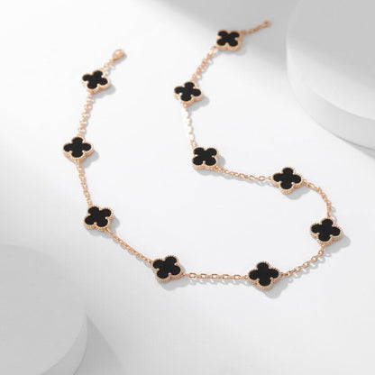 [Eterna Jewels]KLEE HALSKEETTE 10 MOTIVE ONYX