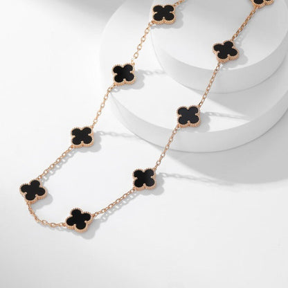 [Eterna Jewels]KLEE HALSKEETTE 10 MOTIVE ONYX