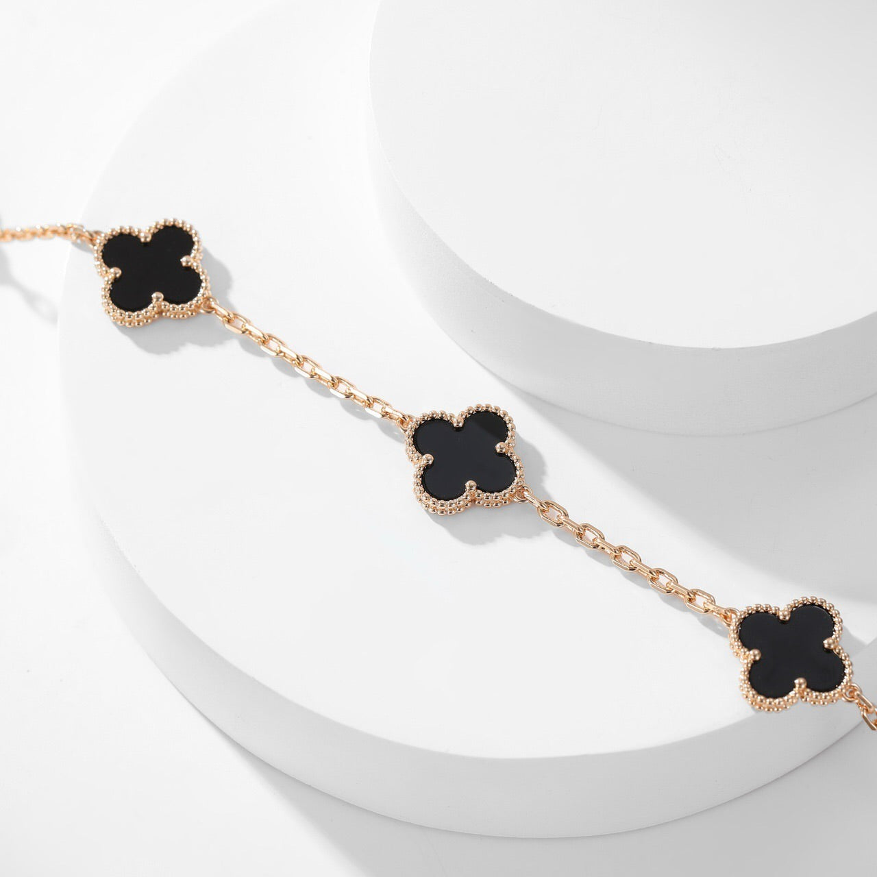 [Eterna Jewels]KLEE HALSKEETTE 10 MOTIVE ONYX