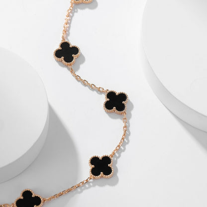 [Eterna Jewels]KLEE HALSKEETTE 10 MOTIVE ONYX