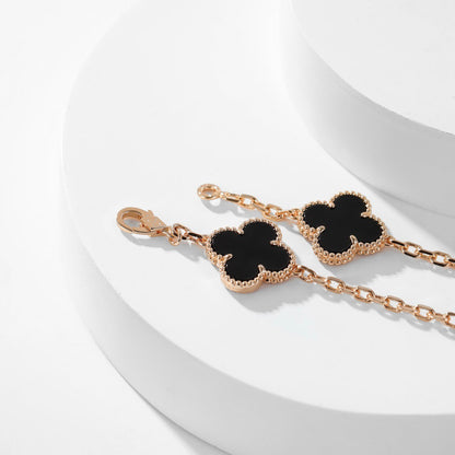 [Eterna Jewels]KLEE HALSKEETTE 10 MOTIVE ONYX