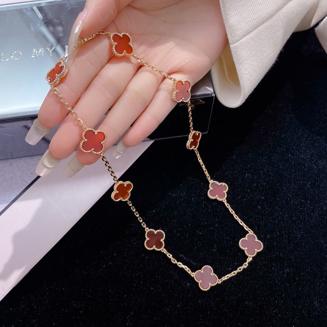 [Eterna Jewels]KLEE 10 MOTIVE KARNEOL-HALSKETTE