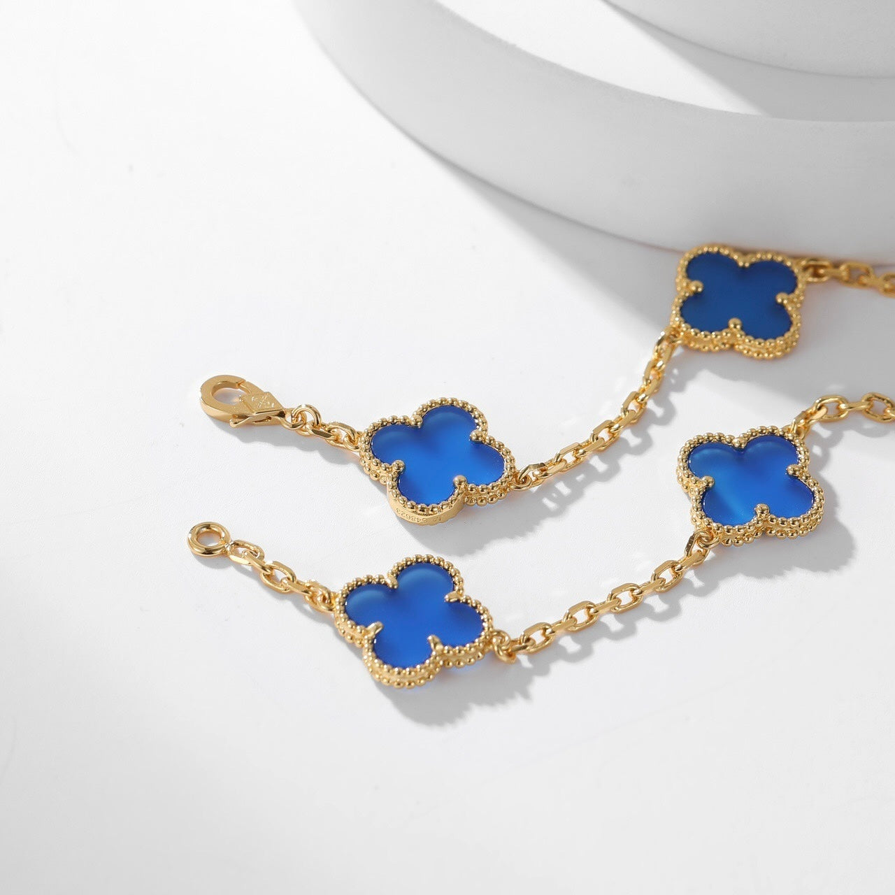 [Eterna Jewels]KLEE 10 MOTIVE BLAUER ACHAT HALSKETTE