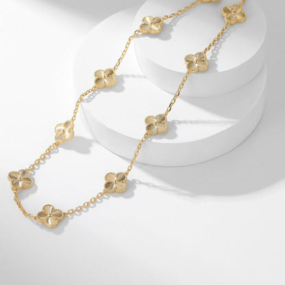 [Eterna Jewels]KLEEBKATTEN-HALSZIER MIT 10 MOTIVEN UND LASERGRAVUR
