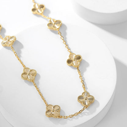 [Eterna Jewels]KLEEBKATTEN-HALSZIER MIT 10 MOTIVEN UND LASERGRAVUR