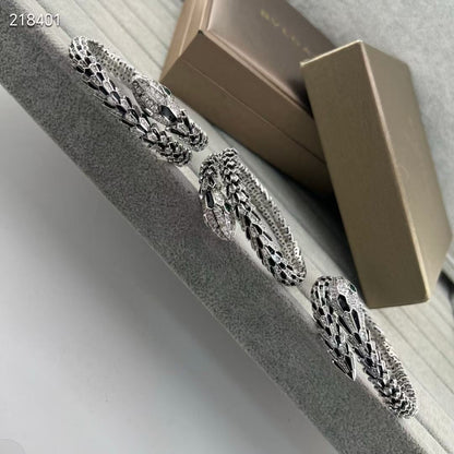 [Eterna Jewels】NEW OBSIDIAN & DIAMOND SERPENT BRACELET