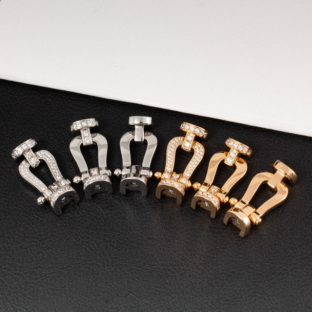 [Eterna Jewels]FORCE GROSSES HUFEISEN HALB DIAMANT ARMREIF GOLD