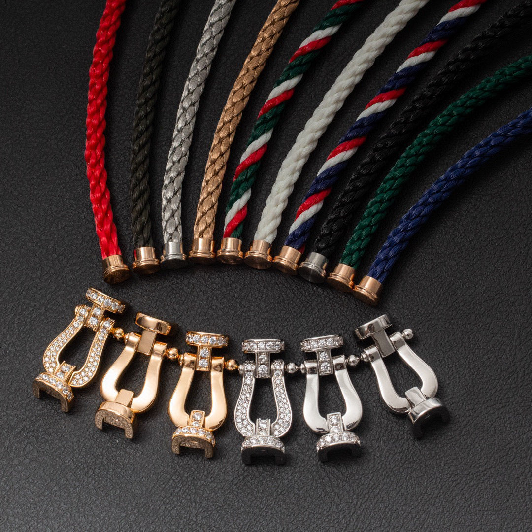 [Eterna Jewels]FORCE GROSSES HUFEISEN-VOLLDIAMANT-ARMBAND ROSÉGOLD