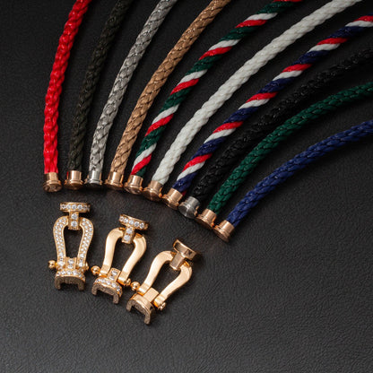 [Eterna Jewels]FORCE GROSSES HUFEISEN-VOLLDIAMANT-ARMBAND ROSÉGOLD