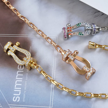 [Eterna Jewels] ROBUSTES HUFEISENVERSCHLUSS-METALLARMBAND