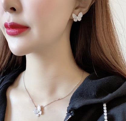 [Eterna Jewels]SCHMETTERLING ALL DIAMOND OHRRINGE