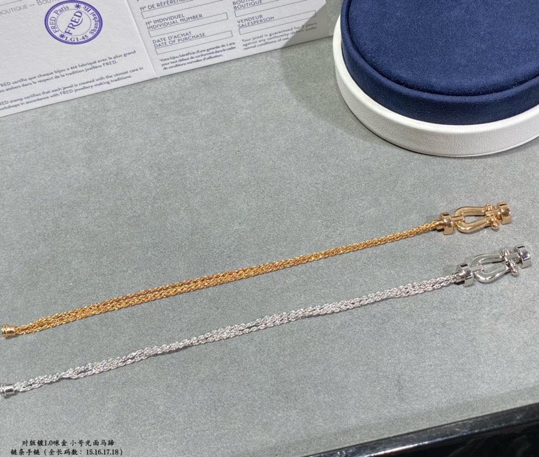 [Eterna Jewels]KRAFT KLEINES HUFEISEN DIAMANTKETTE SEILARMband