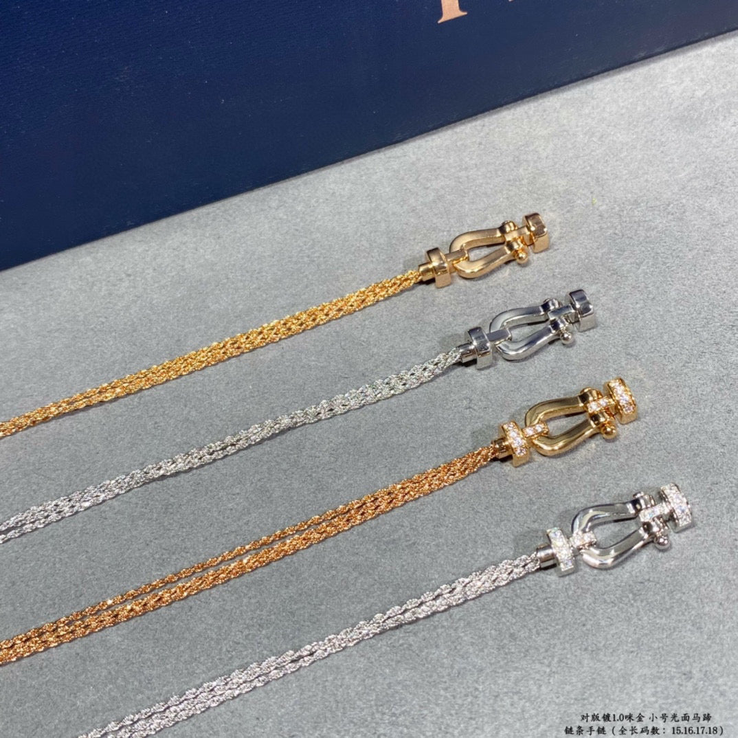 [Eterna Jewels]KRAFT KLEINES HUFEISEN DIAMANTKETTE SEILARMband
