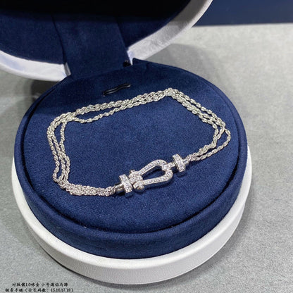[Eterna Jewels]KRAFT KLEINES HUFEISEN DIAMANTKETTE SEILARMband