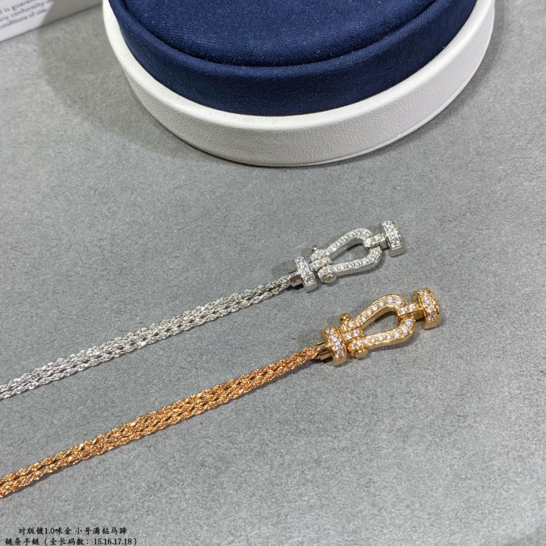 [Eterna Jewels]KRAFT KLEINES HUFEISEN DIAMANTKETTE SEILARMband