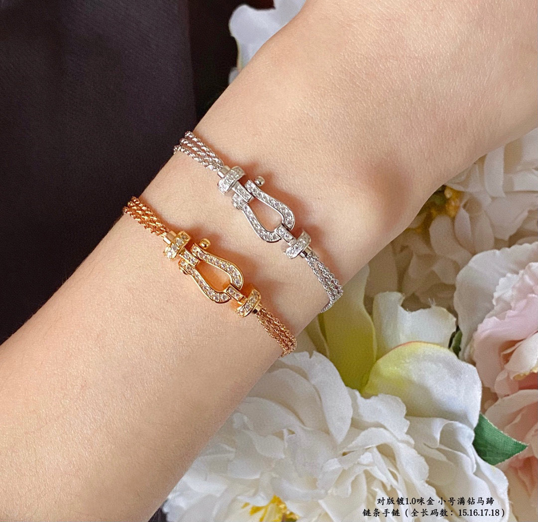 [Eterna Jewels]KRAFT KLEINES HUFEISEN DIAMANTKETTE SEILARMband