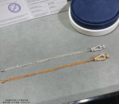 [Eterna Jewels]KRAFT KLEINES HUFEISEN DIAMANTKETTE SEILARMband