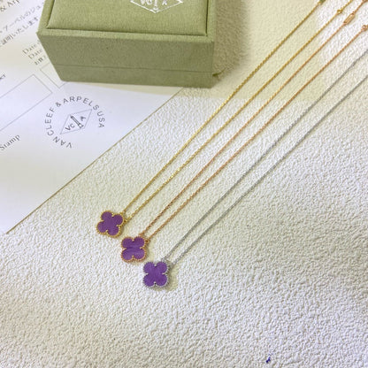 [Eterna Jewels Schmuck]KLEE 15MM LILA VIOLETT HALSKETTE