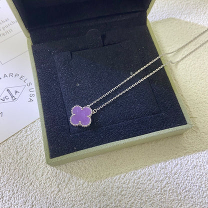 [Eterna Jewels Schmuck]KLEE 15MM LILA VIOLETT HALSKETTE