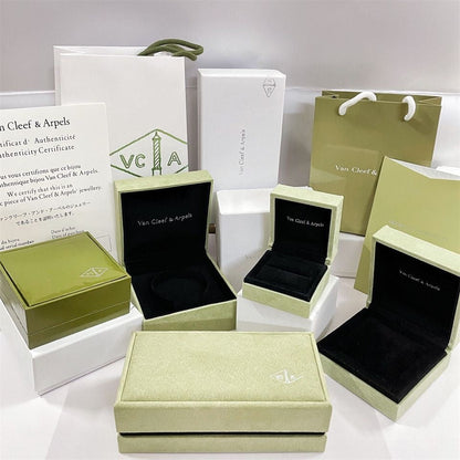 VA CLOVER ARMBAND HALSKETTE RING BOX GESCHENKTÜTE