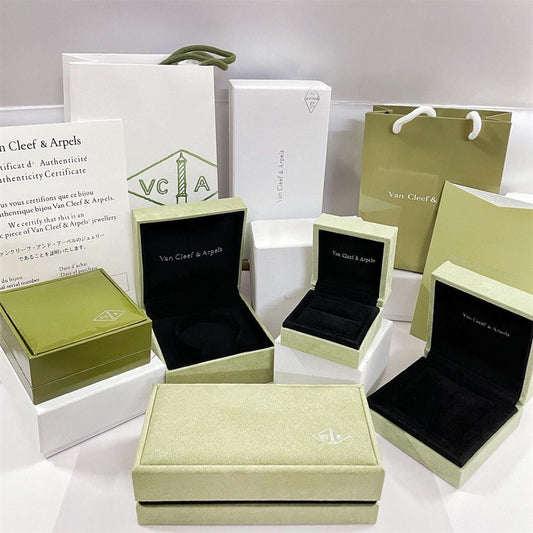 VA CLOVER ARMBAND HALSKETTE RING BOX GESCHENKTÜTE
