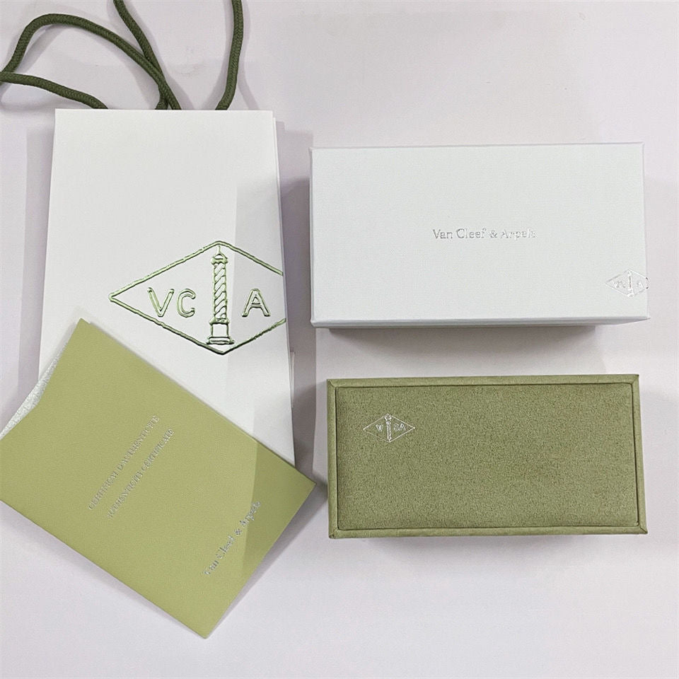 VA CLOVER ARMBAND HALSKETTE RING BOX GESCHENKTÜTE