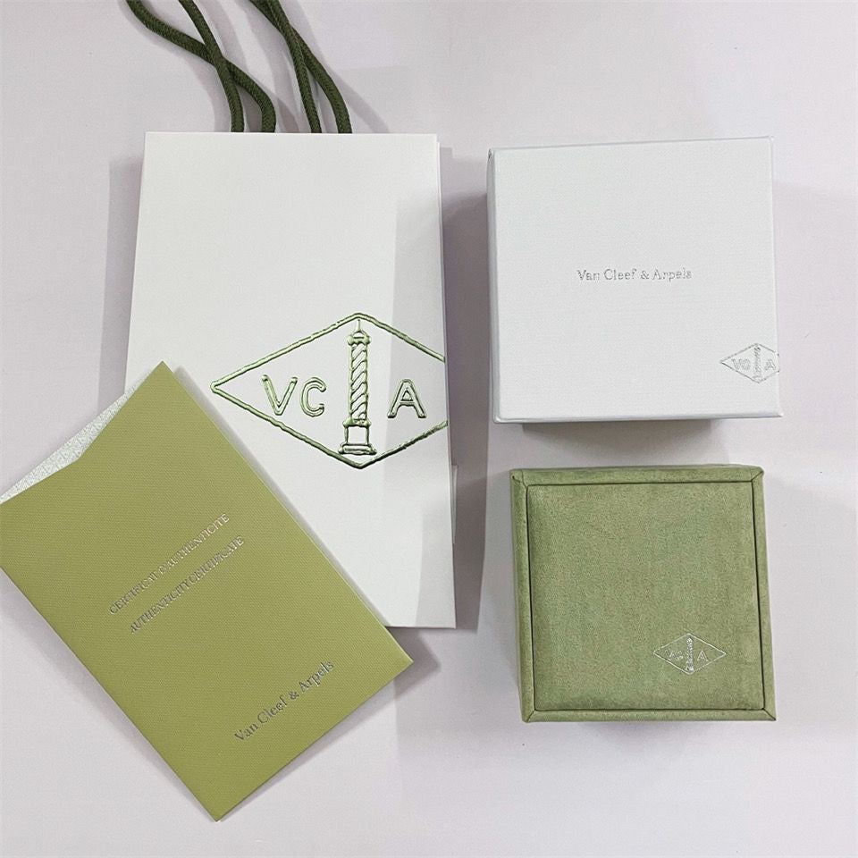 VA CLOVER ARMBAND HALSKETTE RING BOX GESCHENKTÜTE