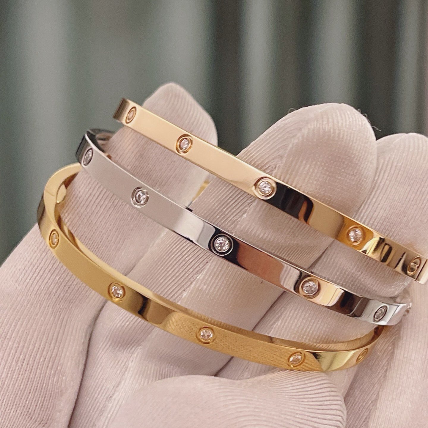 [Eterna Jewels]LOVE BRACELET 3.65MM 10 DIAMONDS