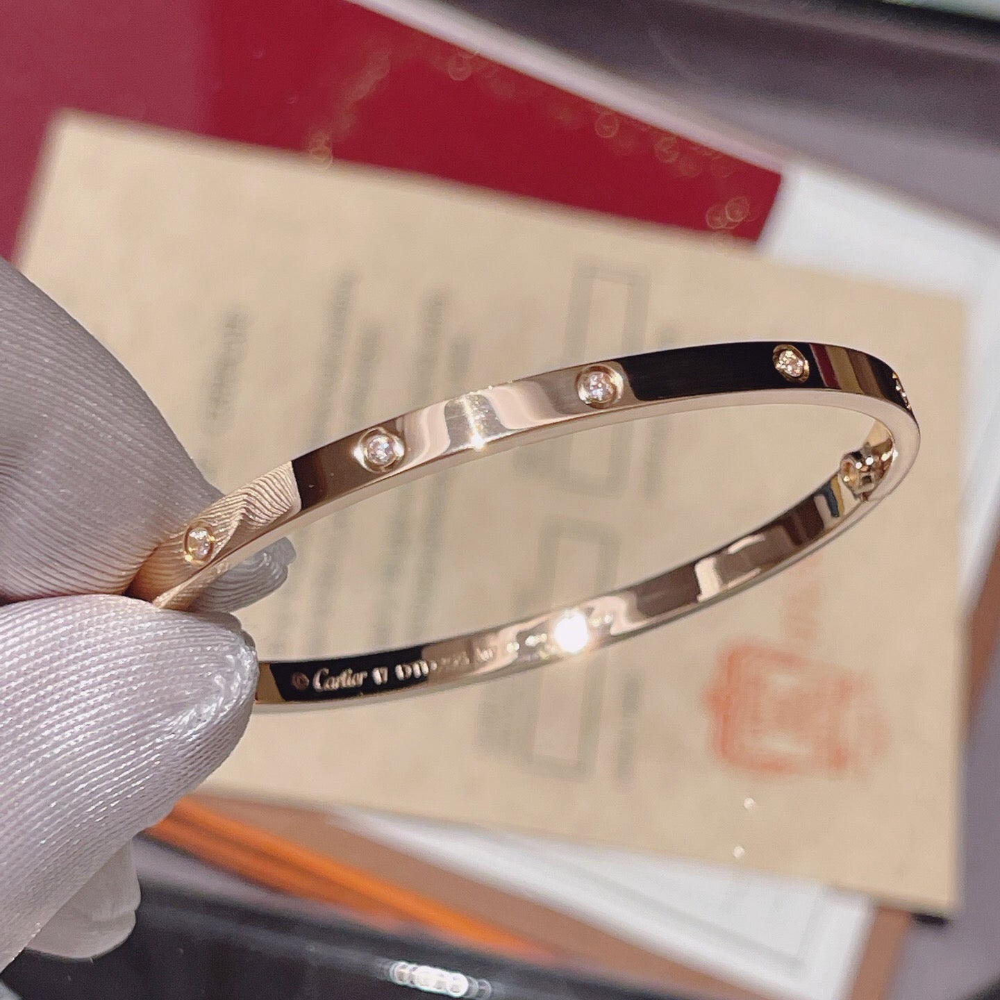 [Eterna Jewels]LOVE BRACELET 3.65MM 10 DIAMONDS