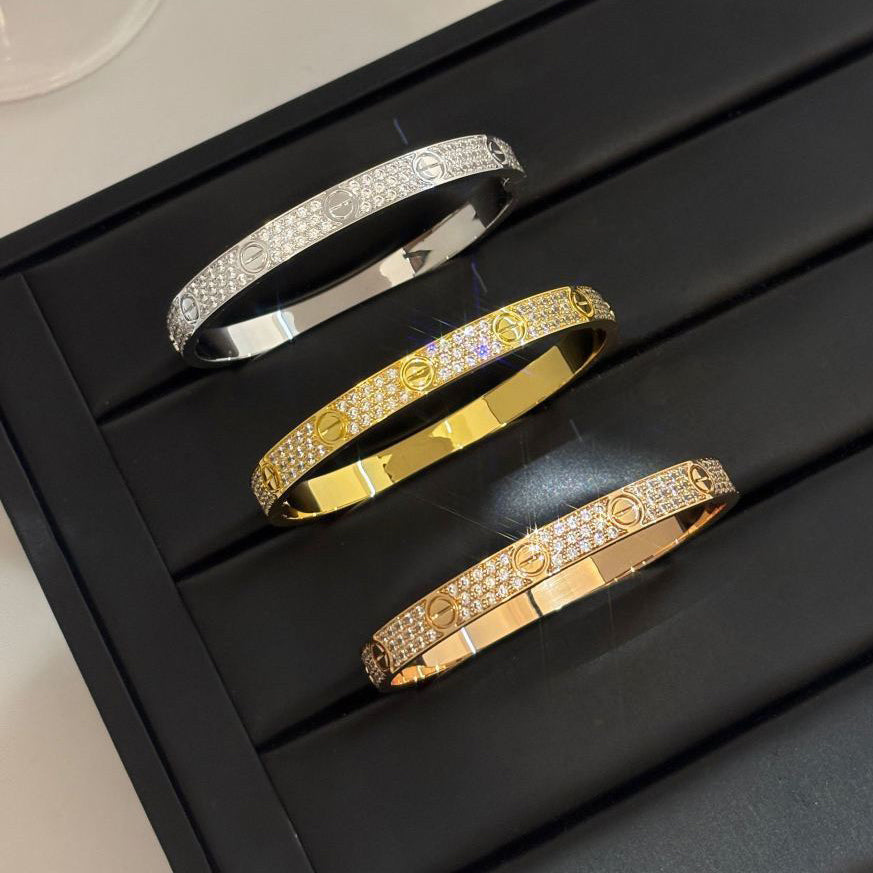 [Eterna Jewels]LOVE BRACELET 6.1MM DIAMOND-PAVED