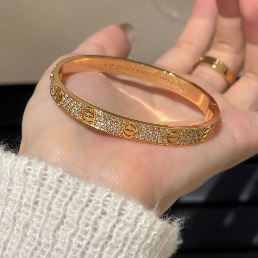 [Eterna Jewels]LOVE BRACELET 6.1MM DIAMOND-PAVED