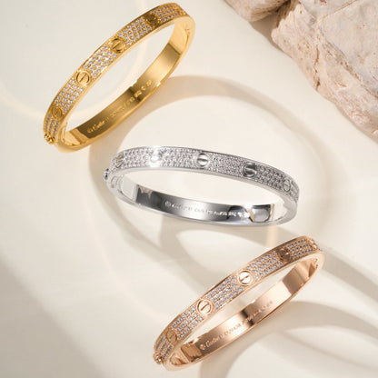 [Eterna Jewels]LOVE BRACELET 6.1MM DIAMOND-PAVED