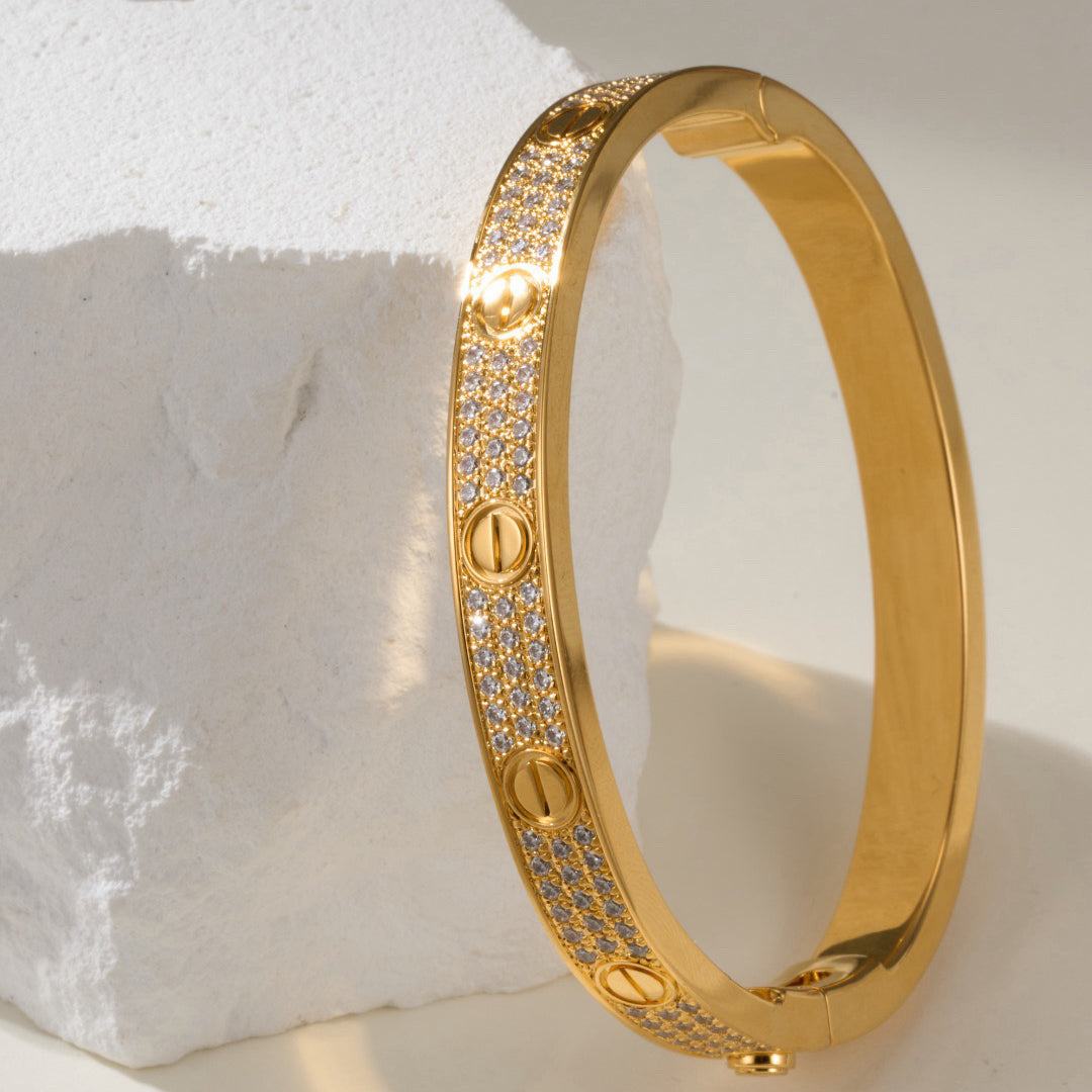 [Eterna Jewels]LOVE BRACELET 6.1MM DIAMOND-PAVED