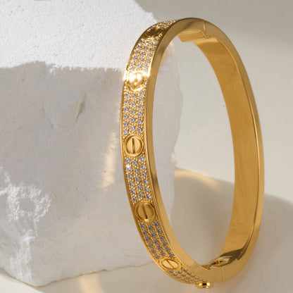 [Eterna Jewels]LOVE BRACELET 6.1MM DIAMOND-PAVED