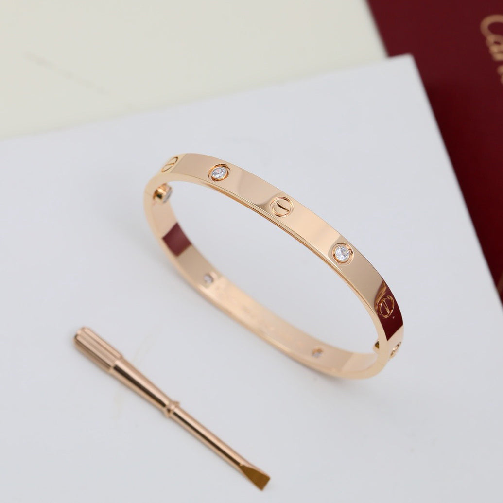 [Eterna Jewels]LOVE BRACELET 6.1MM 4 DIAMONDS