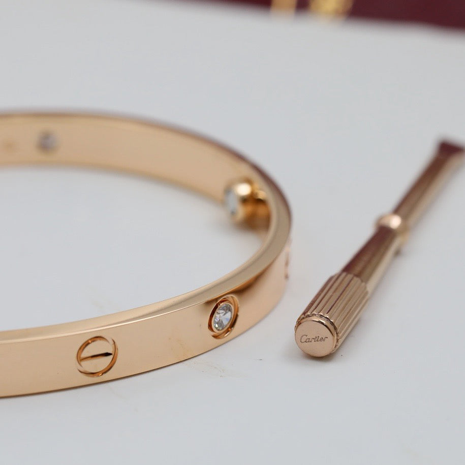 [Eterna Jewels]LOVE BRACELET 6.1MM 4 DIAMONDS