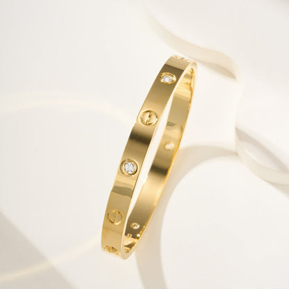 [Eterna Jewels]LOVE BRACELET 6.1MM 4 DIAMONDS