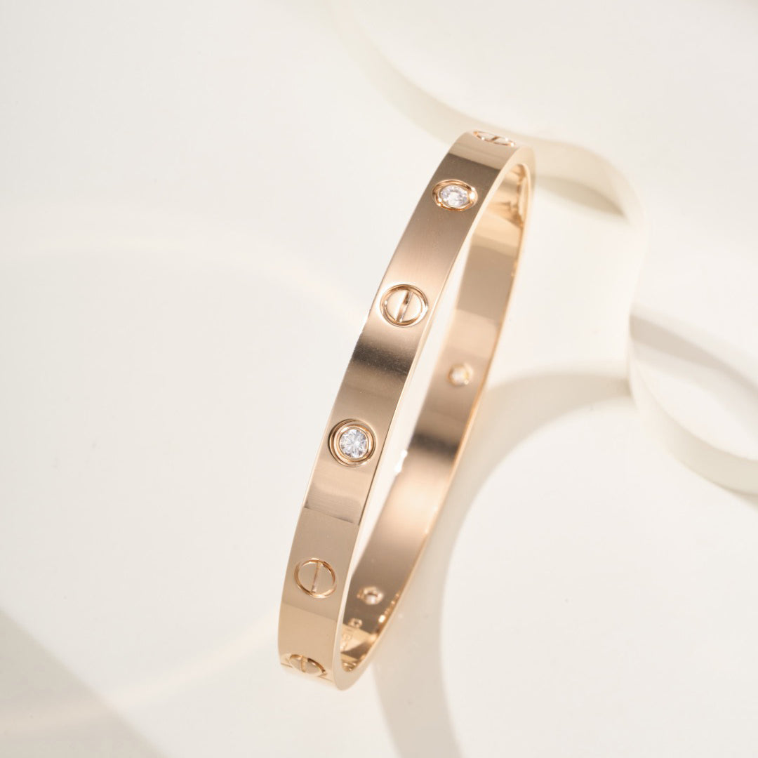 [Eterna Jewels]LOVE BRACELET 6.1MM 4 DIAMONDS