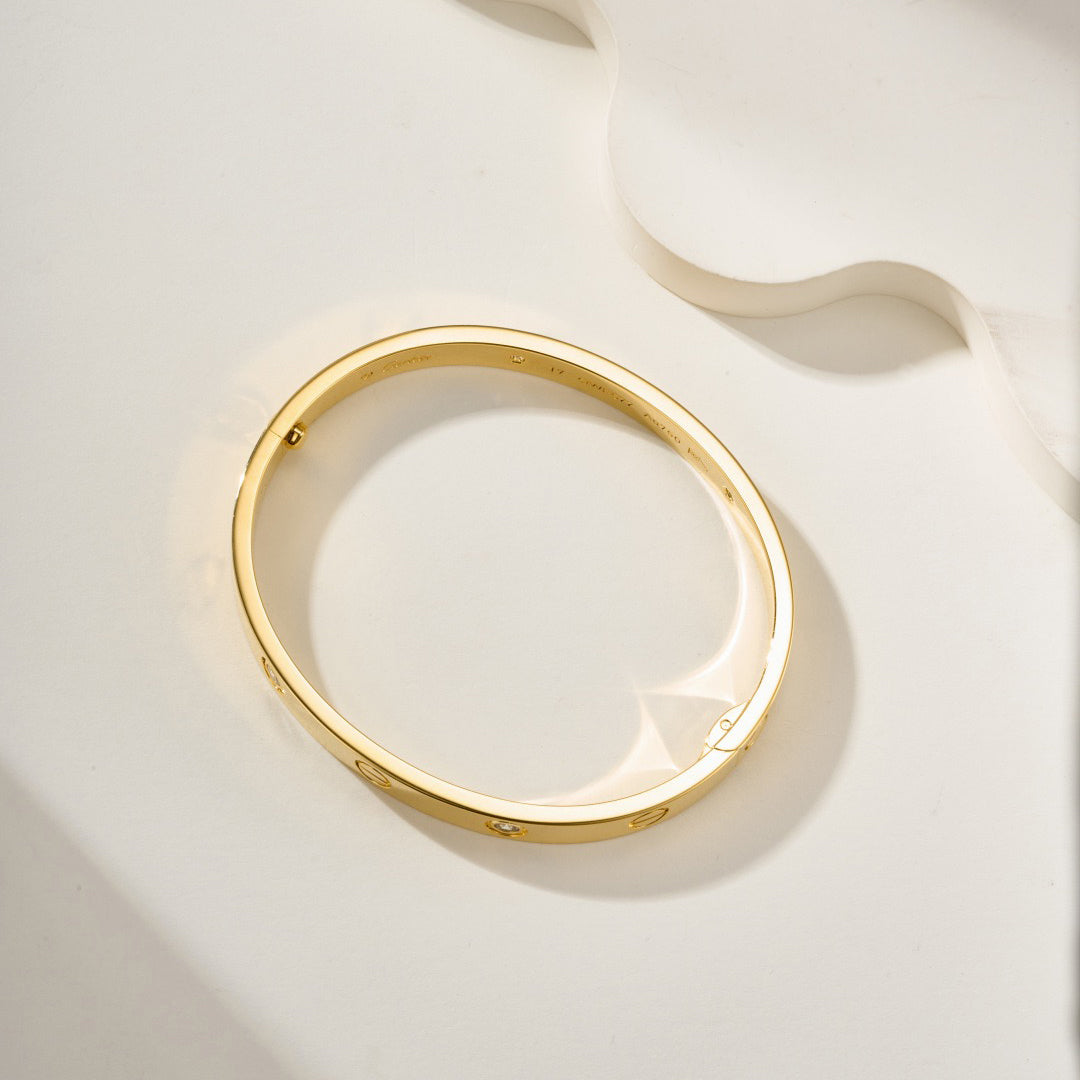 [Eterna Jewels]LOVE BRACELET 6.1MM 4 DIAMONDS