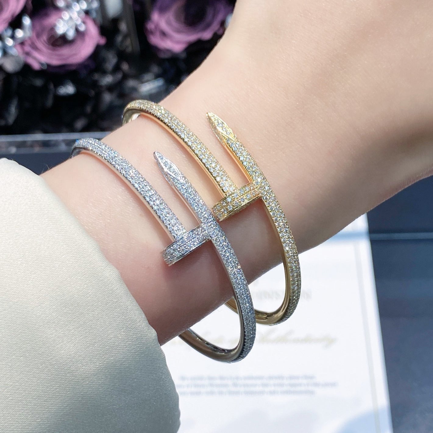 [Eterna Jewels]JUSTE BRACELET 3.5MM ALL DIAMONDS
