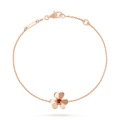 [Eterna Jewels]ARMBAND FRIVOLE GOLD BLUME ROSA MALACHIT