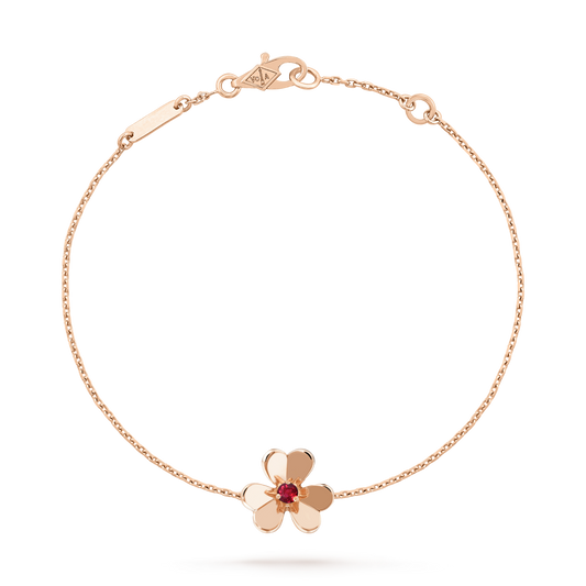 [Eterna Jewels]ARMBAND FRIVOLE GOLD BLUME ROSA MALACHIT
