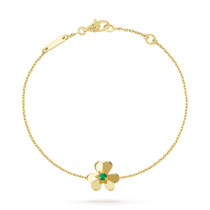 [Eterna Jewels]ARMBAND FRIVOLE GOLD BLUME ROSA MALACHIT