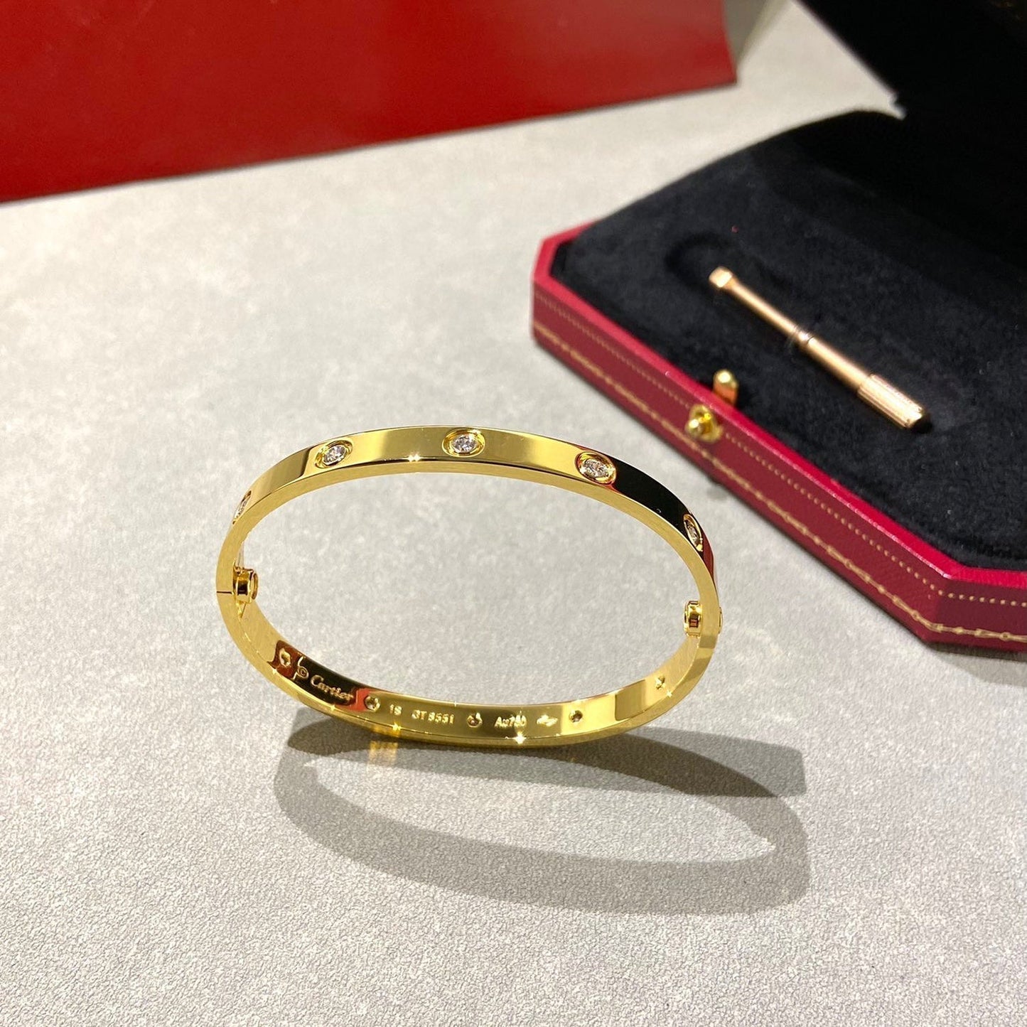 [Eterna Jewels]LOVE BRACELET 6.1MM 10 DIAMONDS