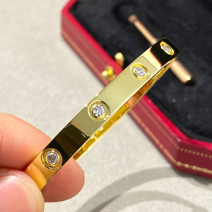 [Eterna Jewels]LIEBESARMREIF 6,1MM 10 DIAMANTEN