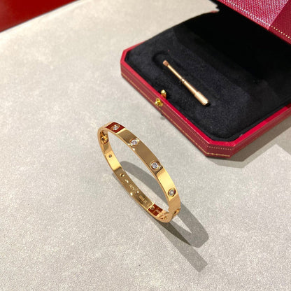 [Eterna Jewels]LIEBESARMREIF 6,1MM 10 DIAMANTEN