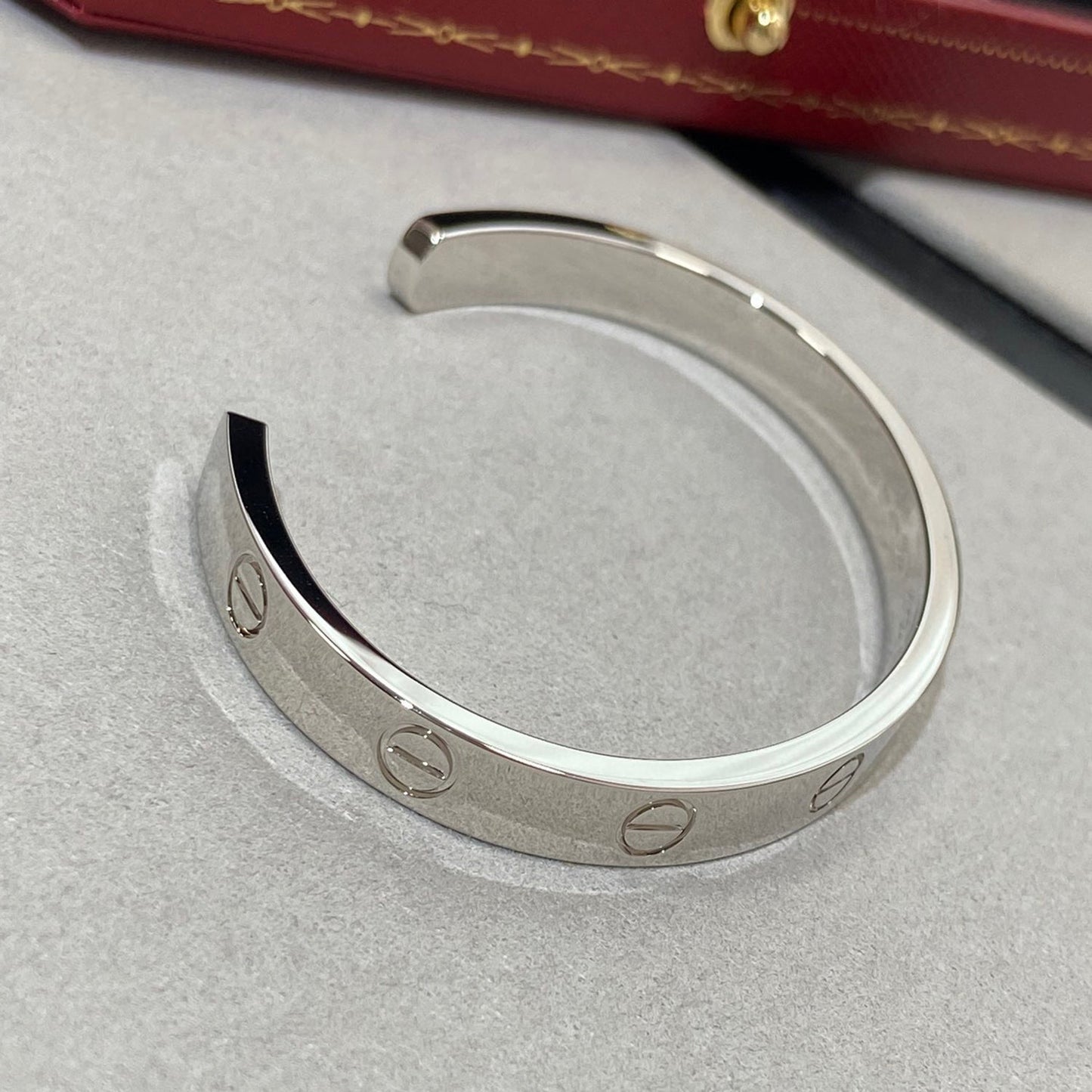 [Eterna Jewels]LOVE BRACELET 6.1MM 1 DIAMOND OPEN CUFF