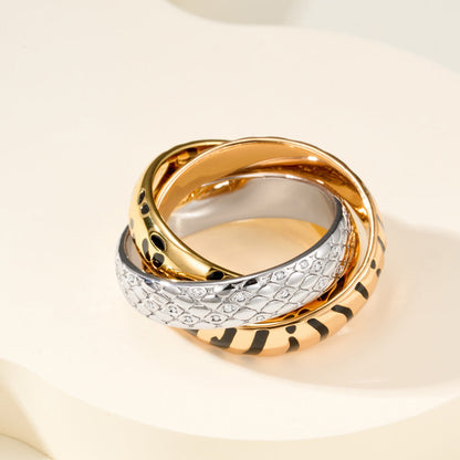 [Eterna Jewels]TRINITY  RING LEOPARD PRINT